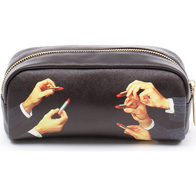 Toiletpaper Lipsticks Black Kosmetiktasche 20,5 x 7 cm