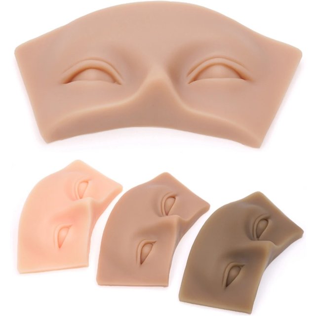 Premium 5D Eyebrow Tattoo Practice Skin Eye Makeup Training Board Silicone Practice Pad for Makeup Beauty Academy