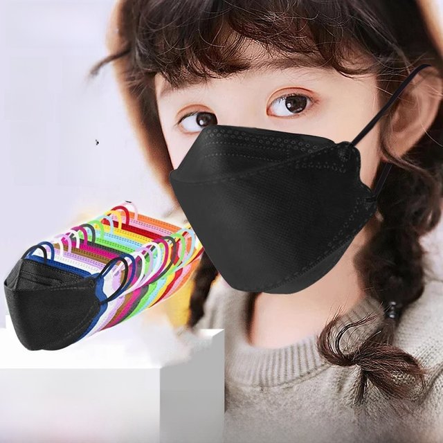 Mascarillas FPP2 Niños CE FFP2 Face Masks Children KN95 4 Layers Filter Protective Mask Mascarilla FPP2 Homologada Kids Mask
