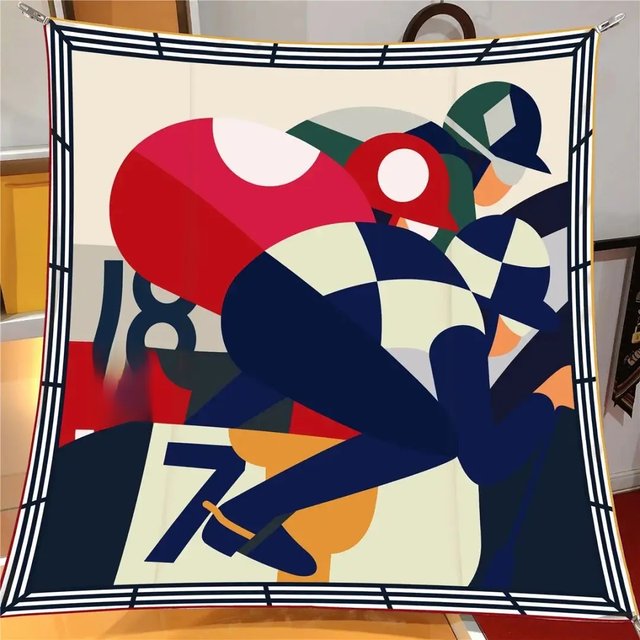 90*90CM Kerchief Four Seasons Luxury Square Silk Scarves Europe And America Fashion Bandannas New Twill Print Sunscreen Shawls