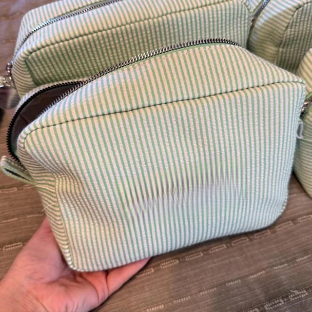 New Cosmetic Bag Girl's Birthday Gift Cotton Toiletry Bag Personalized Name Women's Travelling Bags Customized Wedding Gifts