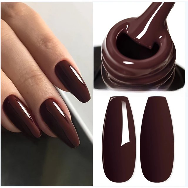 Mtssii 6ML Chocolate Color Gel Nail Polish Brown Semi Permanent UV Gel Autumn Winter Popular Soak Off Nail Art Gel Varnishes