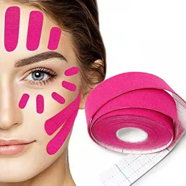 1/2/4PCS Each Roll Is 5M Facial Muscle Patch Special Tape For Lifting Facial Movement Bandage Waterproof, Sticky Strong And Firm