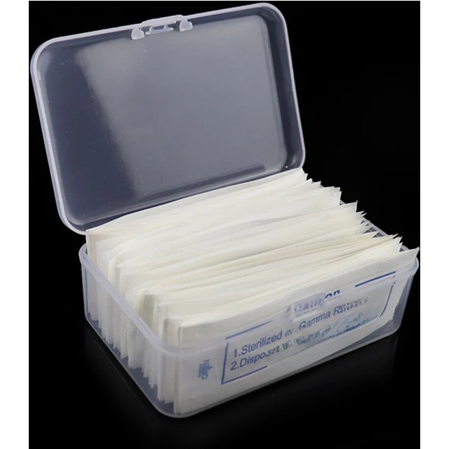 Microblading 1pc Transparent Needle Storage Makeup Cotton Pad Swab Box Tattoo Accessory