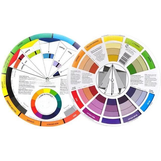 Color Wheel Colorful Dust Proof Simple And Clear Affordable Price Durable Makeup Supplies Paper Card 38.5g Simple And Beautiful