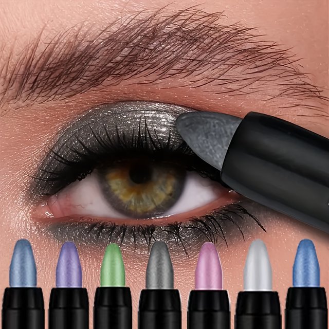 Waterproof Long-Lasting Highlighter Eyeshadow Stick with Rainbow Shimmer Effect | Long-Lasting, Rich Eye Makeup