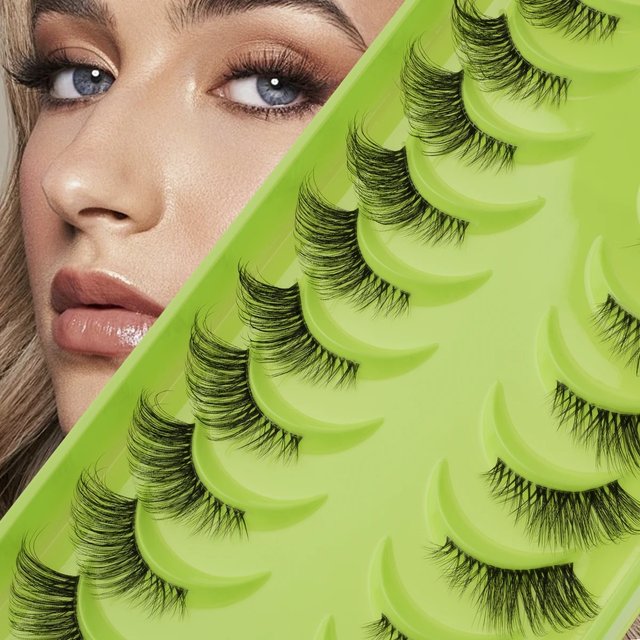 Half Lashes 3/10Pairs False Eyelashes Natural Long Cat Eye Lashes 3D Mink Eyelash Extension Makeup faux Cils Wispy Handmade Lash
