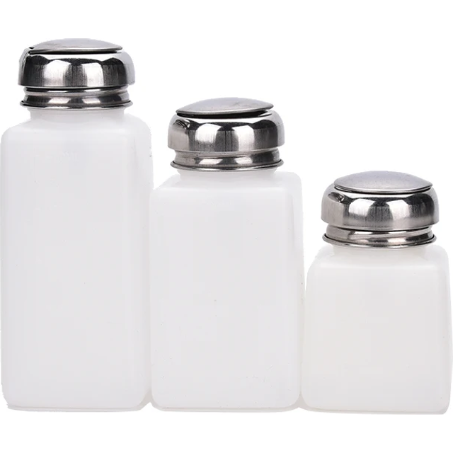 100ml/200ml/250ml Dispenser Pumping Bottle Liquid Alcohol Press Nail Polish Remover Dispenser Pumping Bottle color