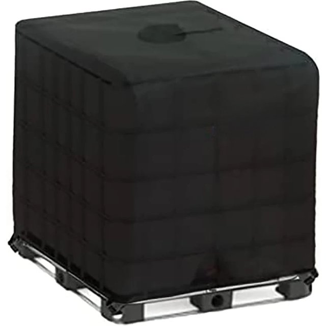 IBC Tote cover 330 gallon water tank protection cover zipper 420D heavy waterproof sunscreen material 1000L outdoor garden water