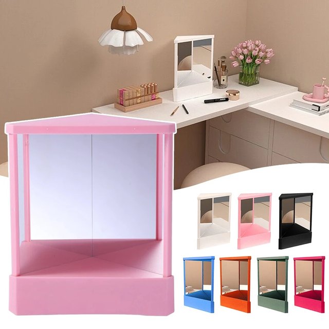 Non Reversing Mirror Clear Cosmetic Mirror Dresser Inverted Mirror for Desktop Tabletop Living Room Portable Beauty Mirror