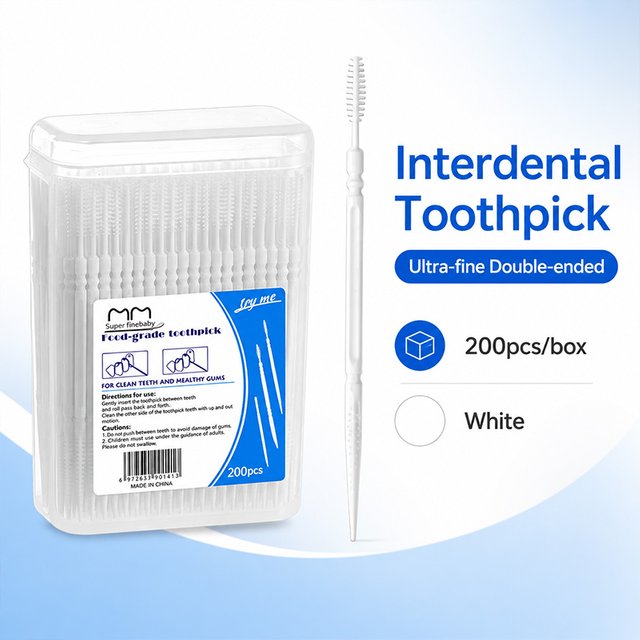 2/4 Boxes Toothpick Disposable Family Box Packed Portable Ultra Fine Pick Double Head Portable Oral Care Teeth Clean Sticks