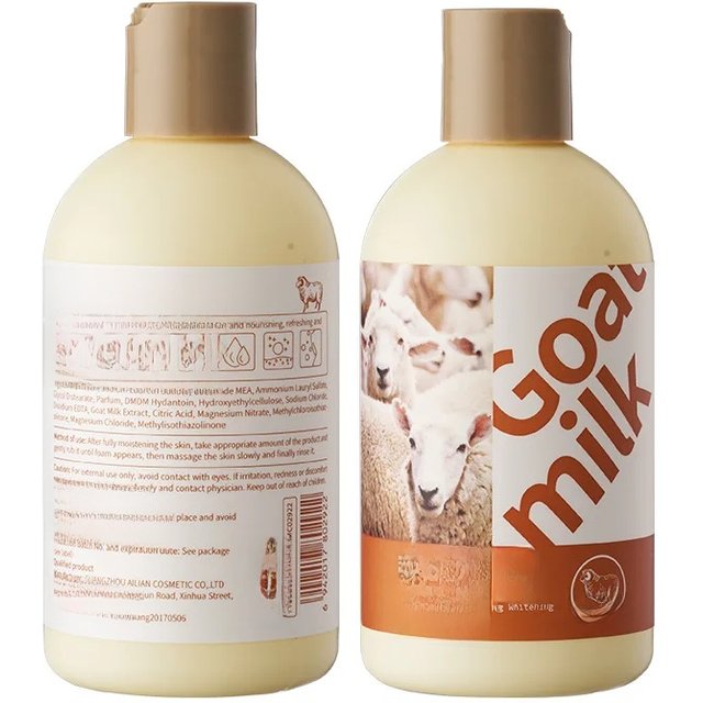 Goat Milk Body Wash Original For Smooth Sensitive Skin, Non-Irritation Mostiurizing PH Balancing Body Cleanser With Herb Complex