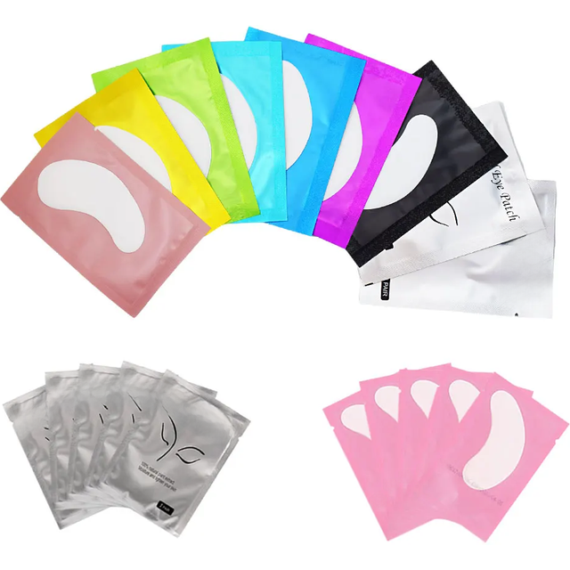 50Pairs Eyelash Pad Gel Patch Grafting Eyelashes Under Eye Patches For Eyelash Extension Paper Sticker Application Make Up Tools