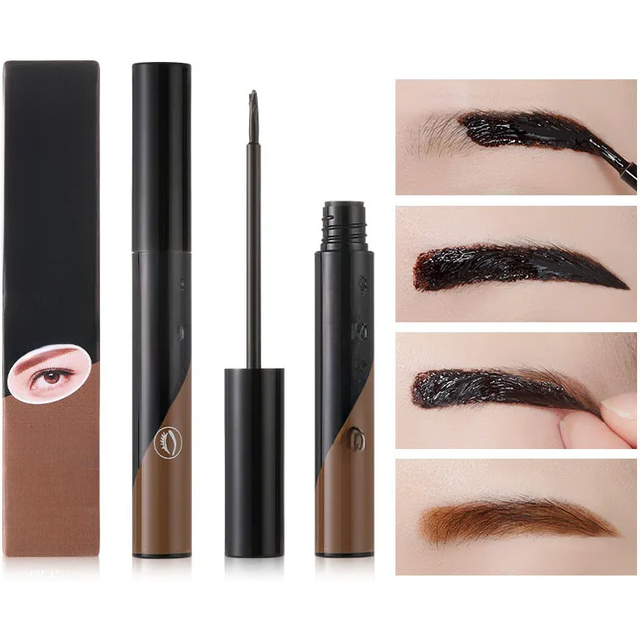 Peel-off Waterproof Tint Eyebrow Gel Makeup Long Lasting Eye Brow Enhancers Liquid Gel Tear Wear Easy Natural Brown Gray Tattoo