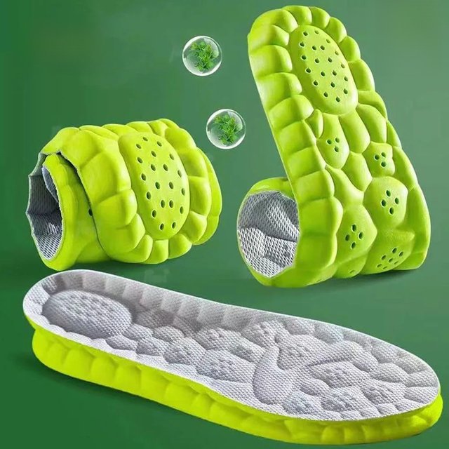 Latex Sport Insoles Soft High Elasticity Shoe Pads Orthotic Breathable Deodorant Shock Absorption Cushion Arch Support Insole