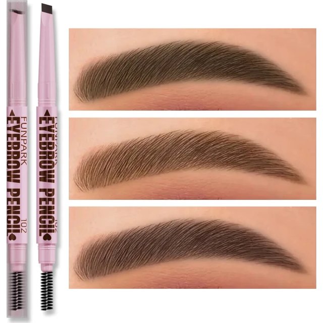 2 In1 Eyebrow Pencil Professional Cosmetics Makeup for women 5 Colors Waterproof Eyebrow Tattoo Brush Long Lasting Eyebrow Pen