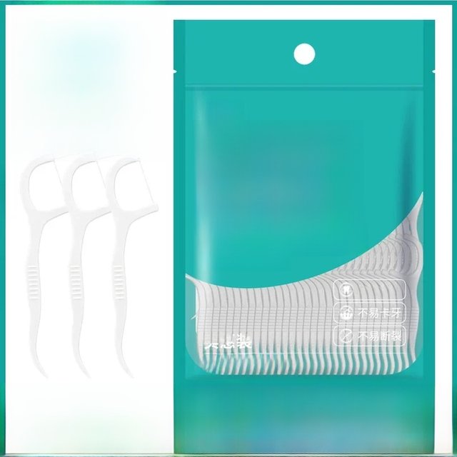 300 Bags of Disposable Polymer Fine Slip Floss Portable Floss Stick Family Outfit Dental Floss Oral Care Hygiene