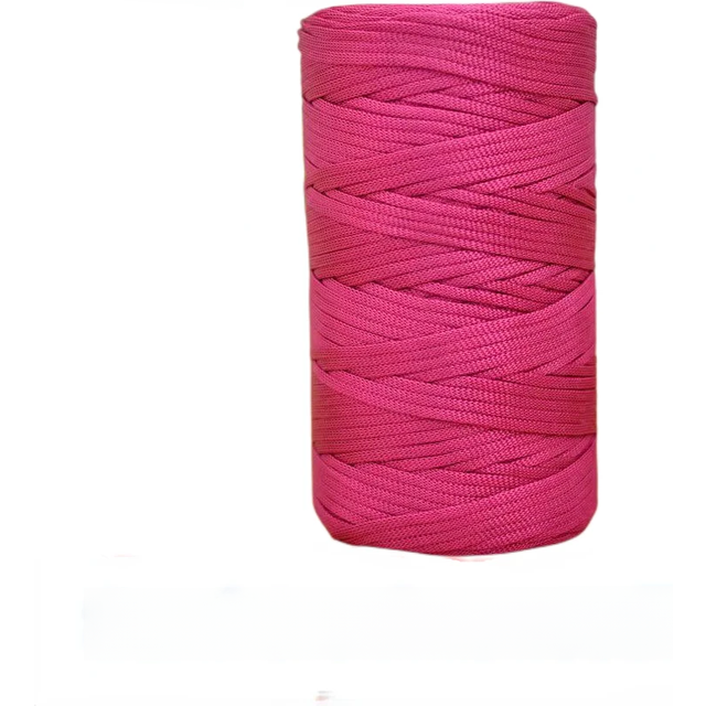 Silk Cotton Linen Flat Ribbon Ice Silk Thread Hand Woven DIY Sunscreen Hat Crochet Bag Hand Woven Hollow 3mm Cushion Shoes