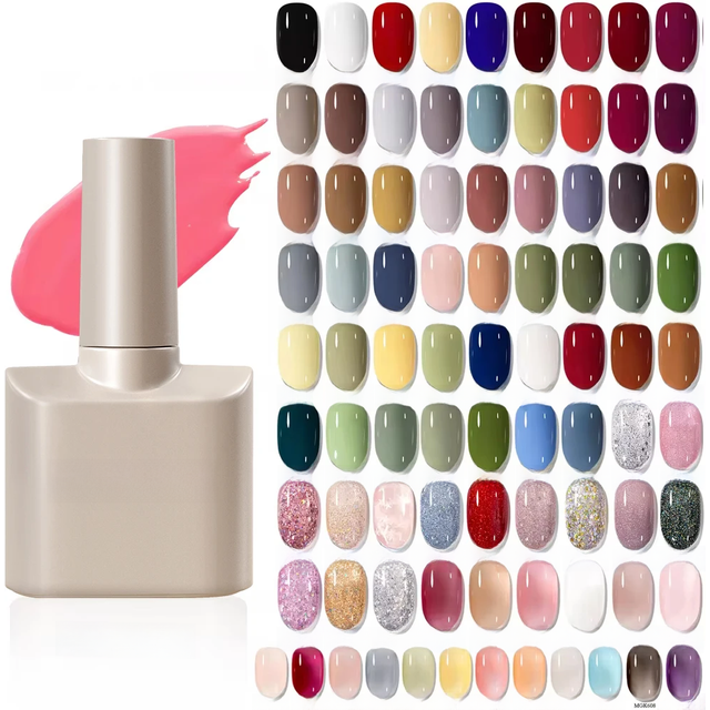 MAYCHAO Gel Nail Polish 12ML Full Coverage Base Top Coat Soak Off Gel Polish UV LED Gel Semi Permanent Varnishes Design Nail Art