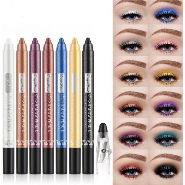 Eyeshadow Pen, Eyeliner Pen, Eyeshadow Stick, Eyeshadow Pen for Lower Eyelid, Pearlescent Eyeshadow Pen with Sharpener, Foaming Pen, Single-Color Eyeshadow Pen, Pearlescent Lower Eyelid Eyeshadow,