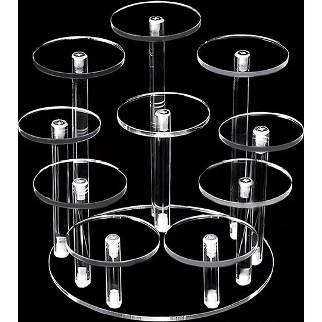 Acrylic Display Holder Organizer Removable Blind Box Display Shelves Jewelry Perfume Makeup Organizer Storage Transparent