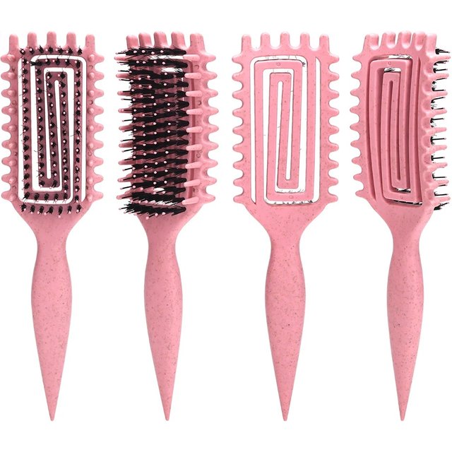 Barbershop Nylon Curly Hollow Out Comb Pro Barber Define Curly Comb Scalp Massage Hair Brushes Salon Home Styling Tools Supplies
