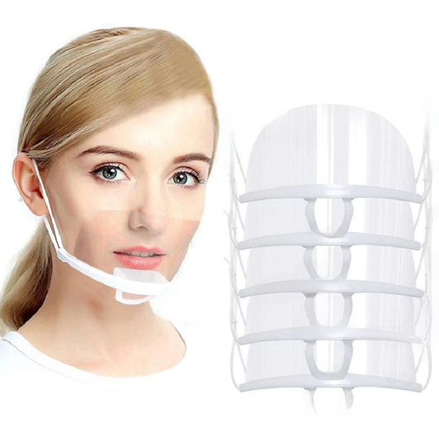 10pcs Reusable Face Mask Clear Mask Permanent Makeup Tattoo Supply Prevent Spittle Anti-fog Transparent Microblading Accessory