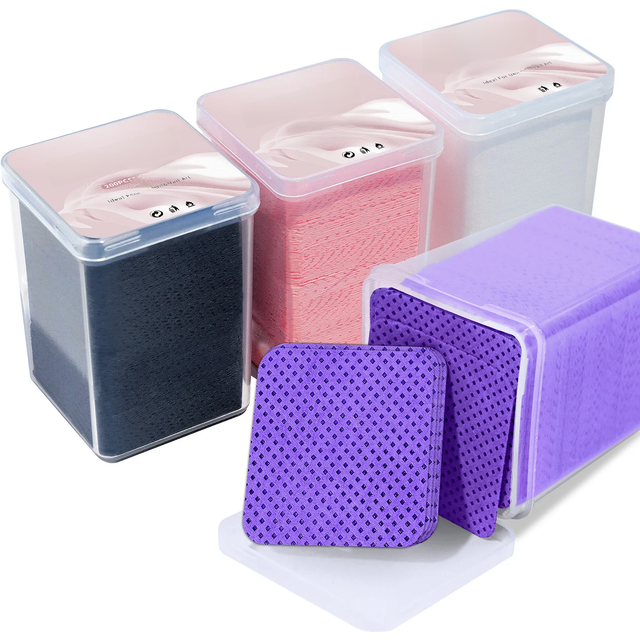Lint-Free Nail Polish Remover Cotton Wipes UV Gel Tips Remover Cleaner Paper Pad Nails Polish Art Cleaning Manicure Tools