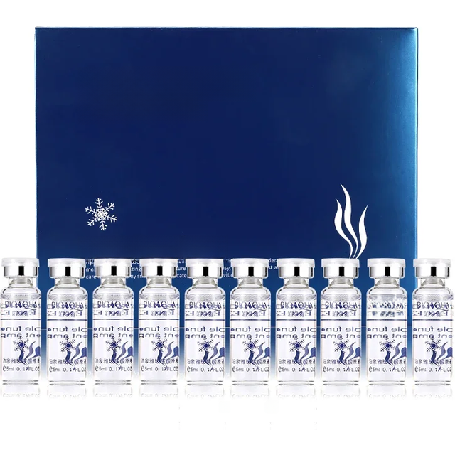 BIOAQUA 10pcs/lot Moisturizing Vitamins Hyaluronic Acid Serum Facial Skin Care Anti Wrinkle Anti Aging Collagen Essence Liquid