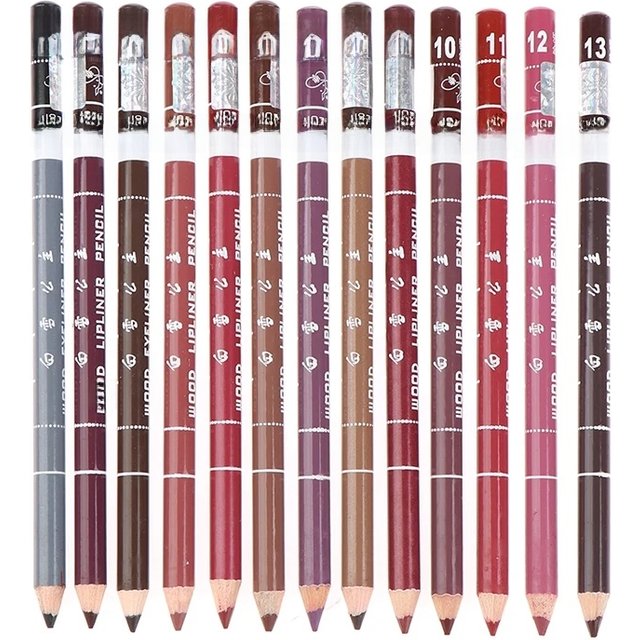 Professional Wood Lip liner Waterproof Lady Charming Lip Liner Soft Pencil Makeup Women's Long Lasting Cosmetic Tool 28Color