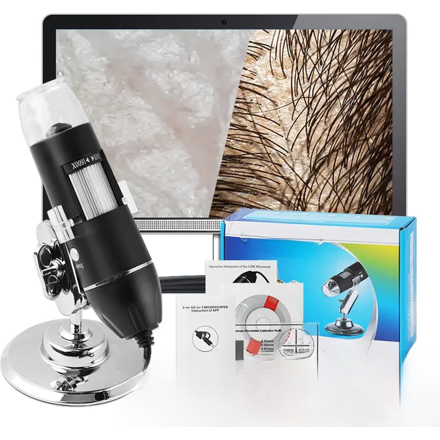 USB Dermatoscope Skin Analyzer Machine Facial Professional Aesthetic Skin Diagnostic Machine Scalp Electronic Microscope Beauty