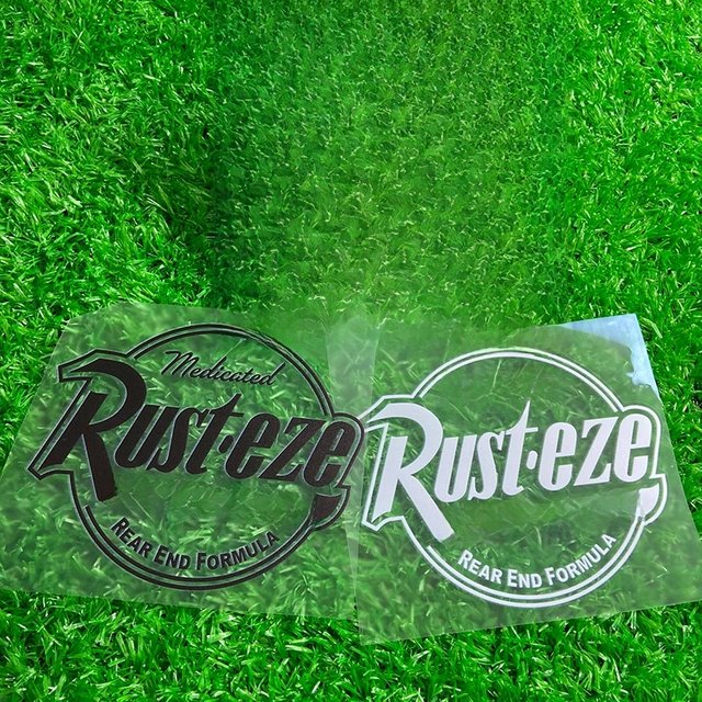 Rust Eze Medicated Scooter Stickers Waterproof Sunscreen DIY Motorcycle Fuel Tank Vinyl Decal Truck Car Window Bumper Decoration