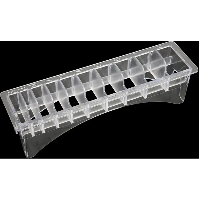 Universal Rectangular Plastic Guide Comb Storage Box Barber Hairdresser Electric Hair Clipper Limit Comb Organizer Container Box