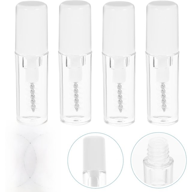 4 Pcs Mini Eyelash Fixing Liquid Clear Brow Gel Transparent Lightweight Makeup Brow Setting Mascara Eyebrow Styling Gel Brow