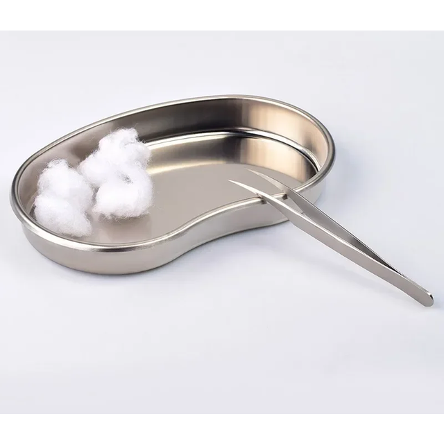Stainless Steel Kidney Shaped Sterilized Tray Jar Pot Container Bottle Tweezers Medical Dental Surgical Cosmetic Tattoo Accesory