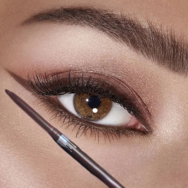Waterproof Eyeliner Pen Brown Lying Silkworm Pen Soft Easy Wear Quick Dry Smooth Eye Liner Long Last Lower Eyelash Pen Makeup