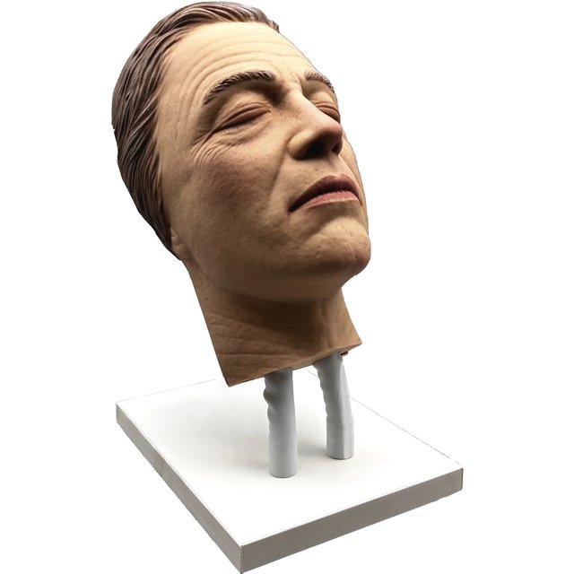 Male Realistic Injection Mannequin Face Training Model Training Head for Facial Injections Light Skin with Masculine Features