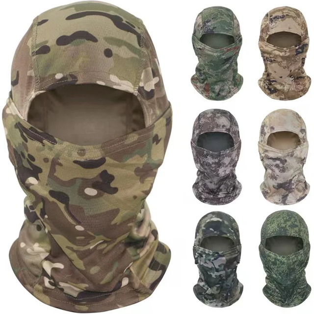 Camouflage Balaclava Cycling Full Face Mask Outdoor Sports Hunting Hiking Skiing Mask Motorcycle Helmet Inner Cap