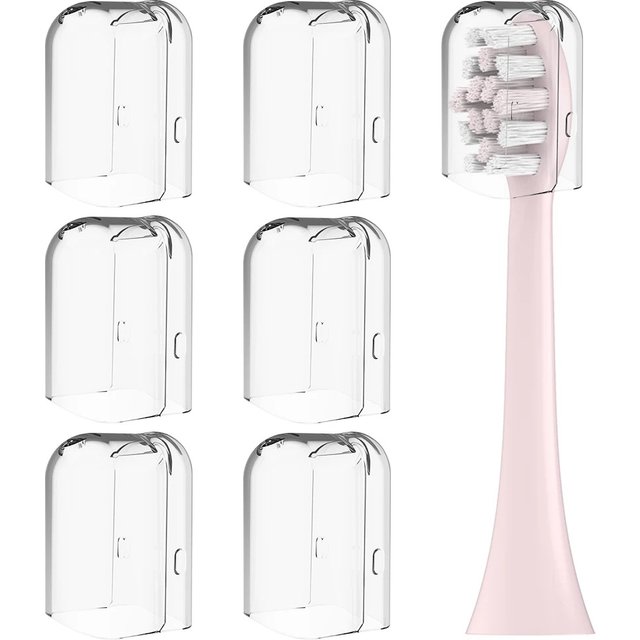 6 Pcs Dustproof Covers for Philips Sonicare Electric Toothbrush Heads, Replacement Brush Head Protective Cover Cap for Travel