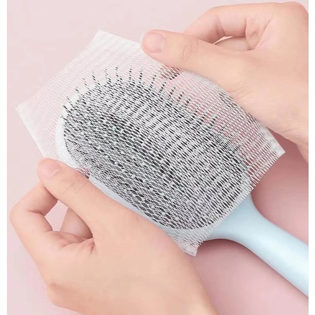 50pcs Air Cushion Comb Cleaning Net Hair Brush Cleaning Mesh Net for Hair Loss Airbag Comb Cleaning Sheet styling accessories