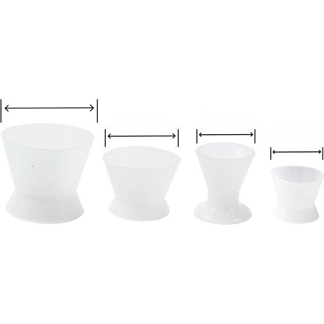 4pcs Dental Materials Silicone Mixing Bowl Use Dappen Dishes Teeth Whitening Laboratory Tools Odontologia Dentistry