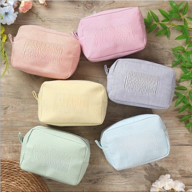 Personalized Name Makeup Bag Custom Embroidered Wedding Gift Toiletry Bag Bridesmaid Gifts Storage Bag 2025 Hot Cosmetic Bag