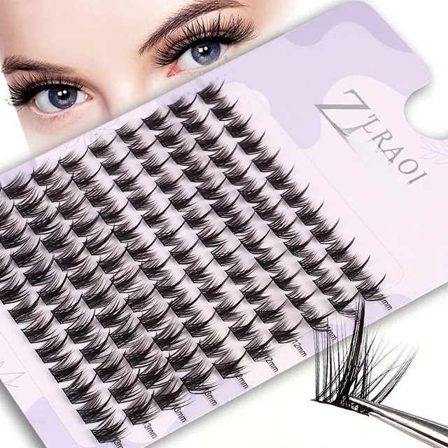 False Eyelashes Individual Lash Clusters Manga Fluffy Soft Natural Anime Lashes Extension Supplies Beauty Makeup Product Kit