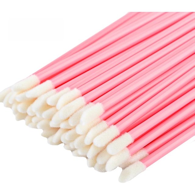 Professional 50 Pcs Lip Brush Eyelash Makeup Brushes Lash Extension Mascara Applicator Lipstick Wands Set Cosmetic Tools Brush
