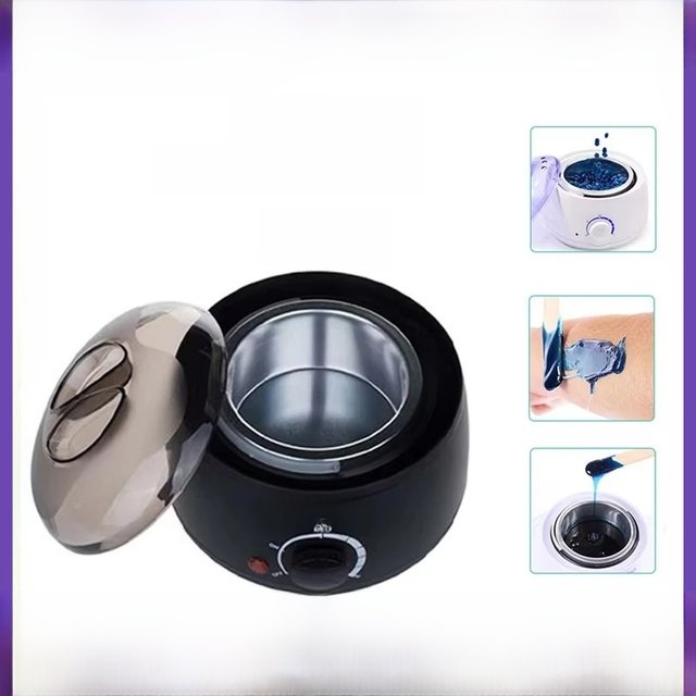 200ml Portable Therapy Machine Wax Warmer Electric Hair Removal Kit Facial Bikini Area Armpit- Melting Pot Hot Wax Heater