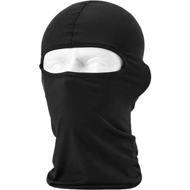 Black Motorcycle Face Mask Moto Balaclava Winter Mask Face Shield Cycling Motorcycle Mask For All Seasons