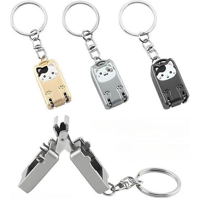 Mini Stainless Steel Nail Clipper Sharp Durable Non Slip Handle Fingernail Toenail Care Folding Nail Knife Manicure Tools