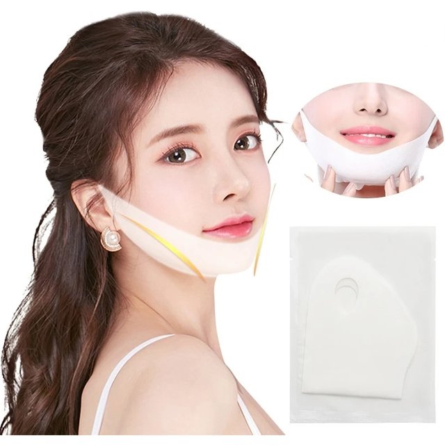 10pcs V-face Shaping Mask Slimming Bandage Light and Breathable Facial Lifting Firming Jawline Double Chin Sagging Face Carving