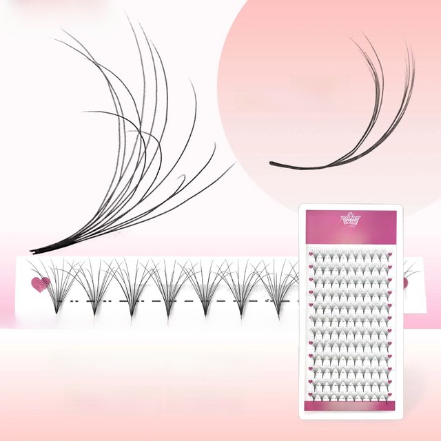 CoMango Single&Mix9-16 6D Fluffy Double Layers Premade Fans Russian Volume False Eyelash Extension Bloom Flowering Lash Makeup