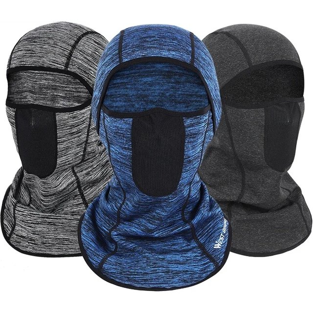 WEST BIKING Autumn Winter Cycling Headgear Balaclava Fleece Thermal Windproof Full Face Mask Outdoor Sports Ski Running Bike Cap